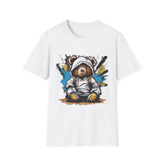 Cool Bear Art Unisex Softstyle Teddy T-Shirt | Trendy Graphic Tee for Casual Wear