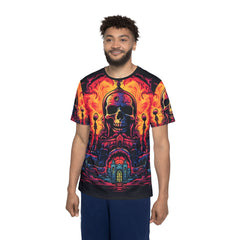 Vibrant Skull Graphic Sports Premium Jersey for Men