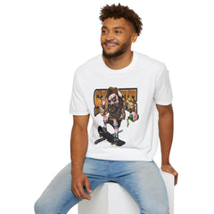 Skateboard Graffiti Graphic T-Shirt - Retro Skate Vibe, Unisex Softstyle Tee