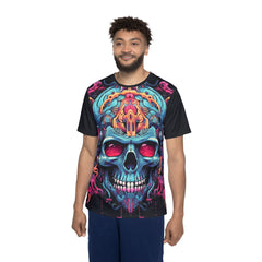 Men's Sports Premium Jersey - Vibrant Skull Design for Active Lifestyle