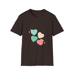 Cute Love Hearts Unisex love T-Shirt - Perfect for Valentine's Day and Everyday Wear
