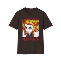 DEMONSSLAYER ANIME Printed T-Shirt - Kyoujurou Rengoku Design