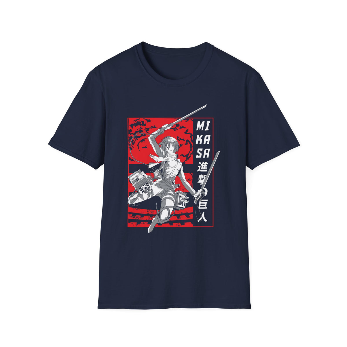 ATTACK ON TITAN ANIME  Printed T-Shirt - Unisex Softstyle Tee for Anime Fans