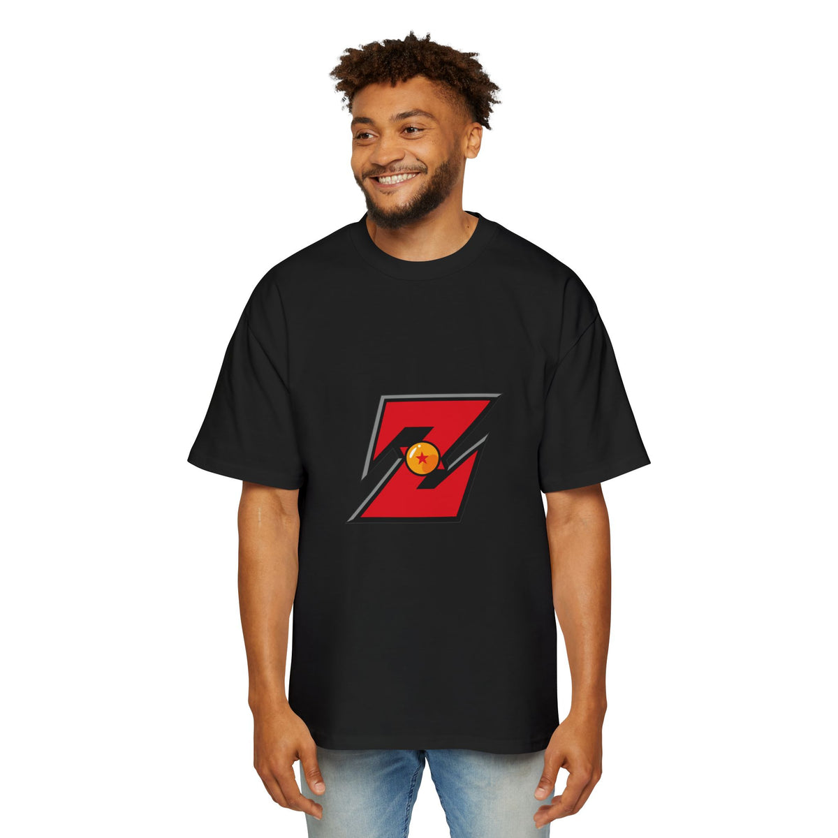Men's Heavy Oversized Tee with Bold Z Design DRAGON - Streetwear Style