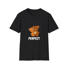 Cute 'Perfect' Bear Unisex Softstyle Relatonship T-Shirt