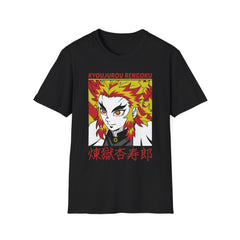 DEMONSSLAYER ANIME Printed T-Shirt - Kyoujurou Rengoku Design