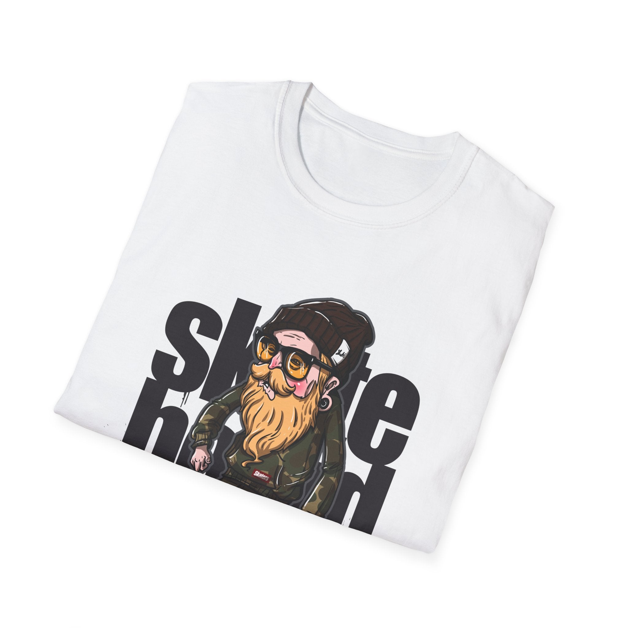 Skateboarder Graffiti Graphic Unisex Softstyle T-Shirt - Perfect for Skate Lovers