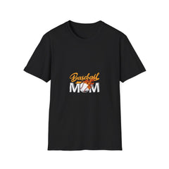 Baseball Mom Unisex Softstyle Parents T-Shirt - Perfect Gift for Sports Moms