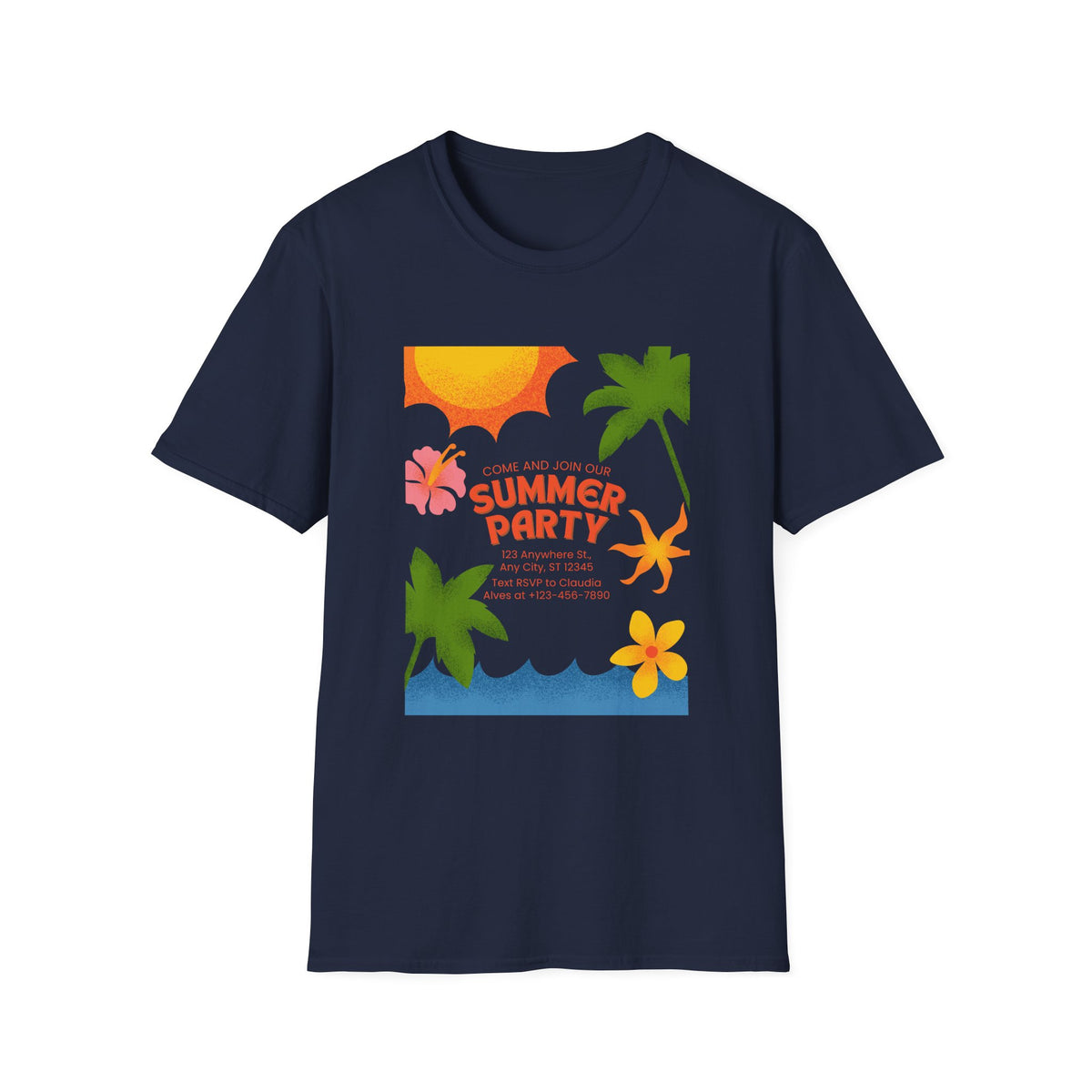 Summer Party Unisex Softstyle T-Shirt - Tropical Vibes
