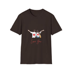 Love You Couples Unisex Softstyle Relatonship T-Shirt | Cute Matching Tees for Romance and Everyday Wear