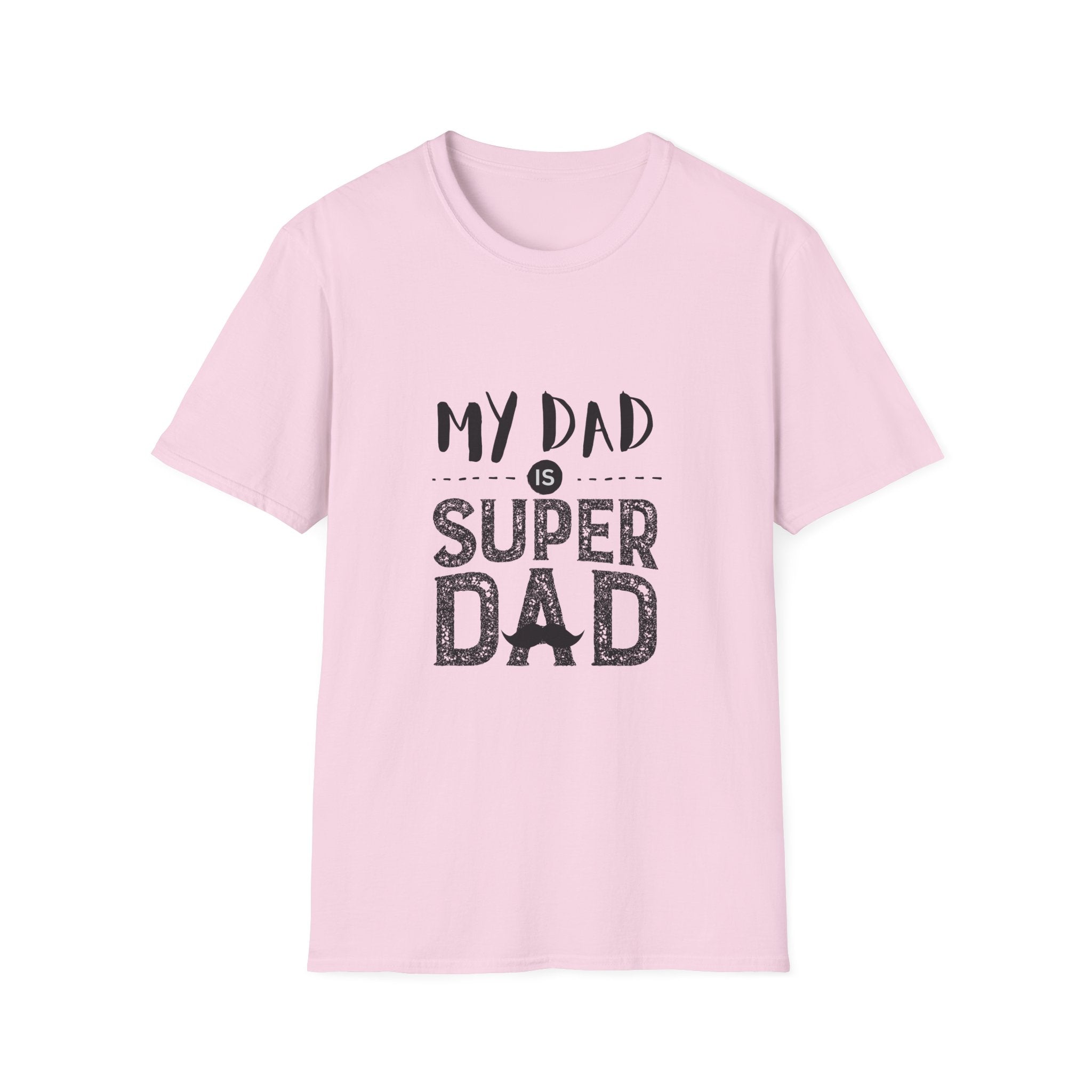 My Dad is Super Dad Parents T-Shirt | Unisex Softstyle Tee for Father's Day