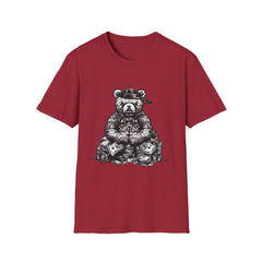 Cool Bear Graphic Unisex Softstyle Teddy T-Shirt - Perfect for Casual Wear