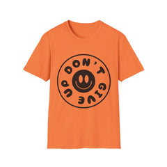 Unisex Printed English quotes Softstyle T-Shirt - "Don't Give Up" Inspirational Graphic Tee