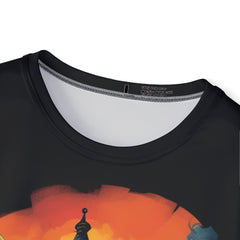 Halloween Haunted House Sports Premium Jersey - Spooky Graphic Tee for Men