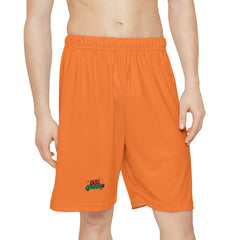 Men's Orange Sports Shorts for Active Lifestyle & Summer Fun
