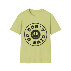 Unisex Printed English quotes Softstyle T-Shirt - "Don't Give Up" Inspirational Graphic Tee