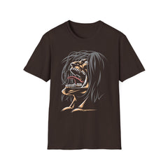 ATTACK ON TITAN ANIME  Printed T-Shirt - Wild Hair Roaring Design