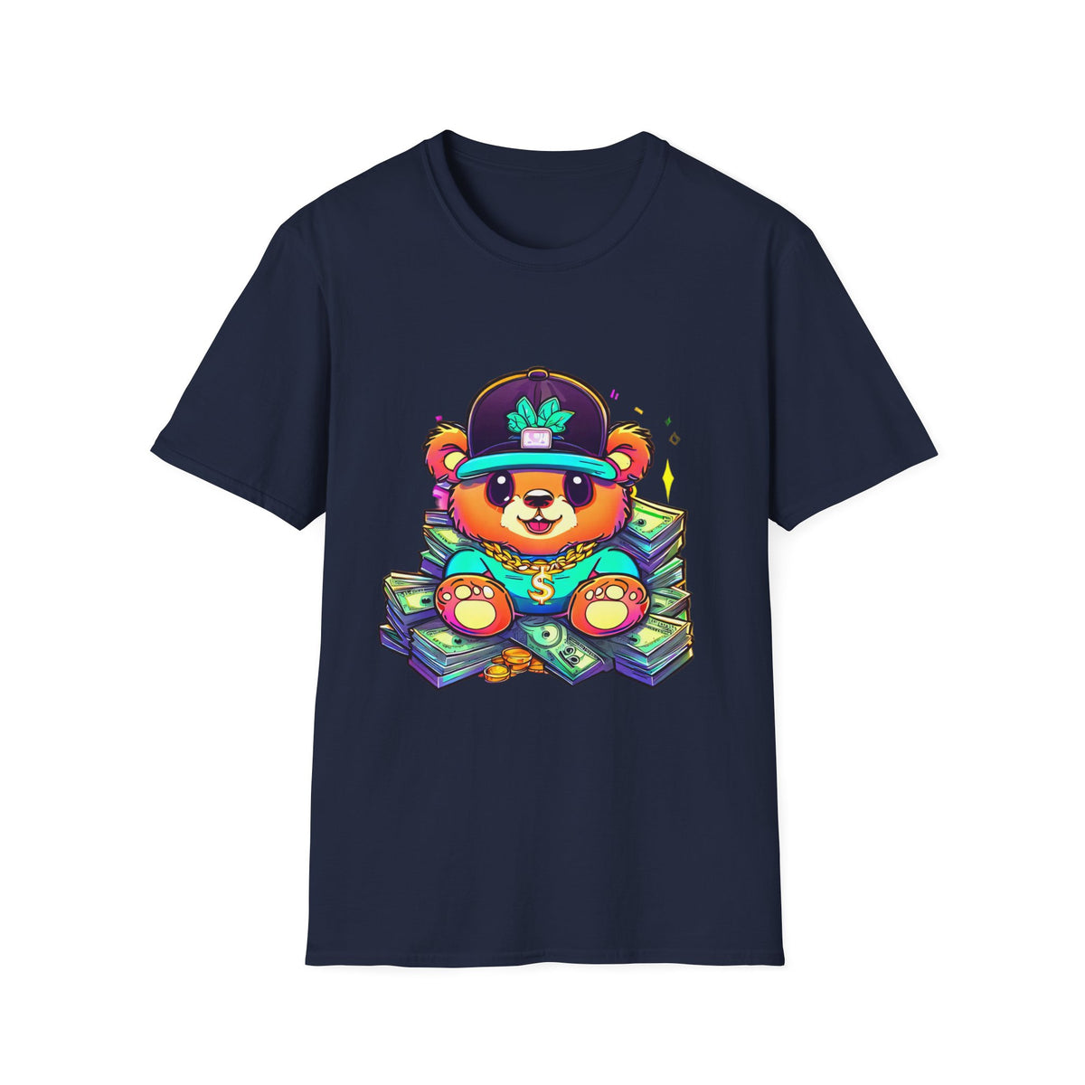 Cool Bear Graphic Teddy Tee - Unisex Softstyle T-Shirt