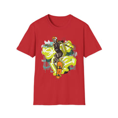 Yo! Graffiti Graphic Unisex Softstyle T-Shirt for Trendy Streetwear Enthusiasts