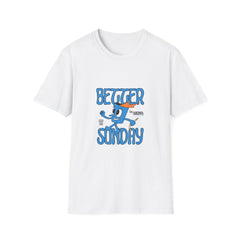 Retro 'Better Sunday' Unisex Softstyle Girls T-Shirt