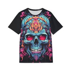 Men's Sports Premium Jersey - Vibrant Skull Design for Active Lifestyle
