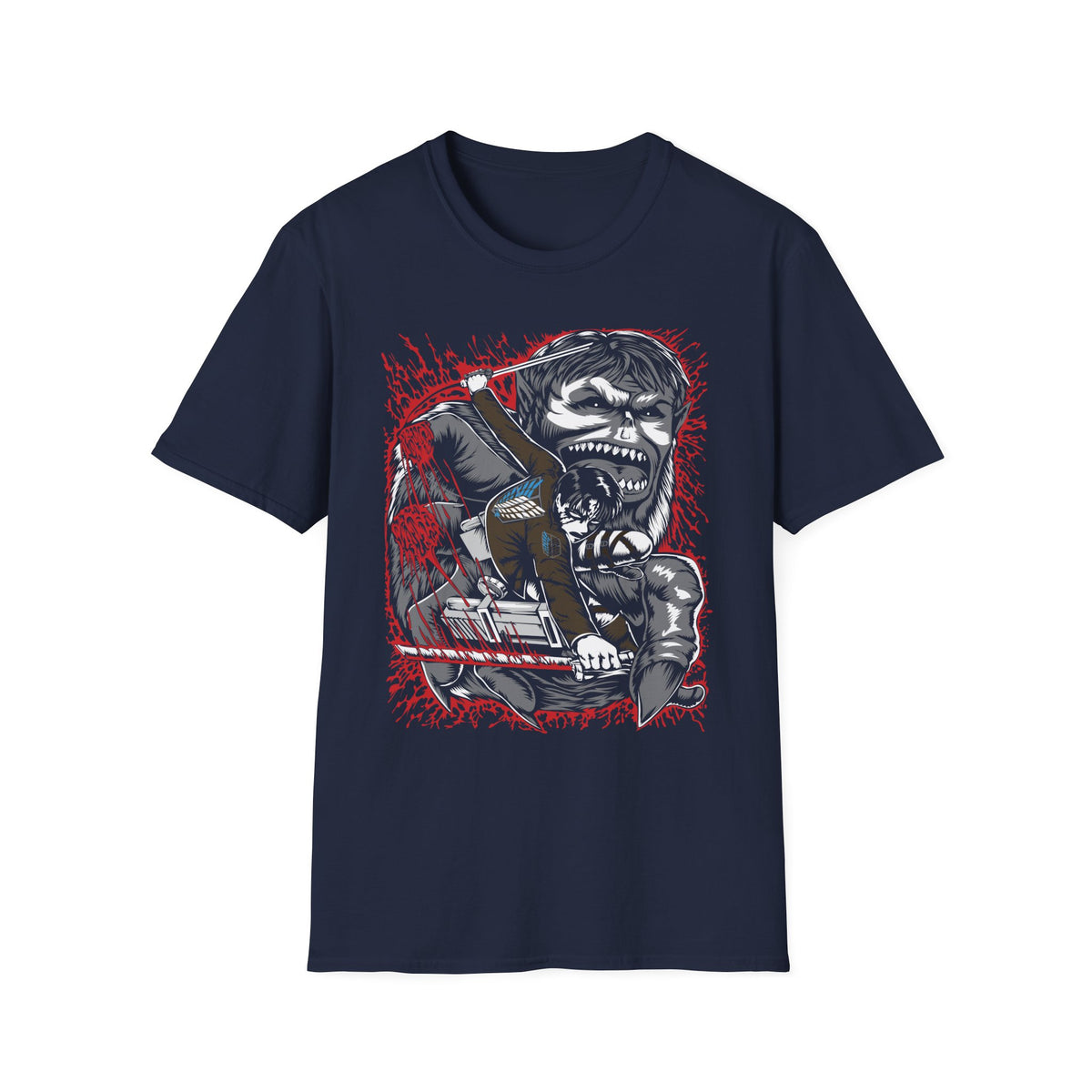 ATTACK ON TITAN ANIME  Printed T-Shirt - Bold Comic Art for Superhero Fans