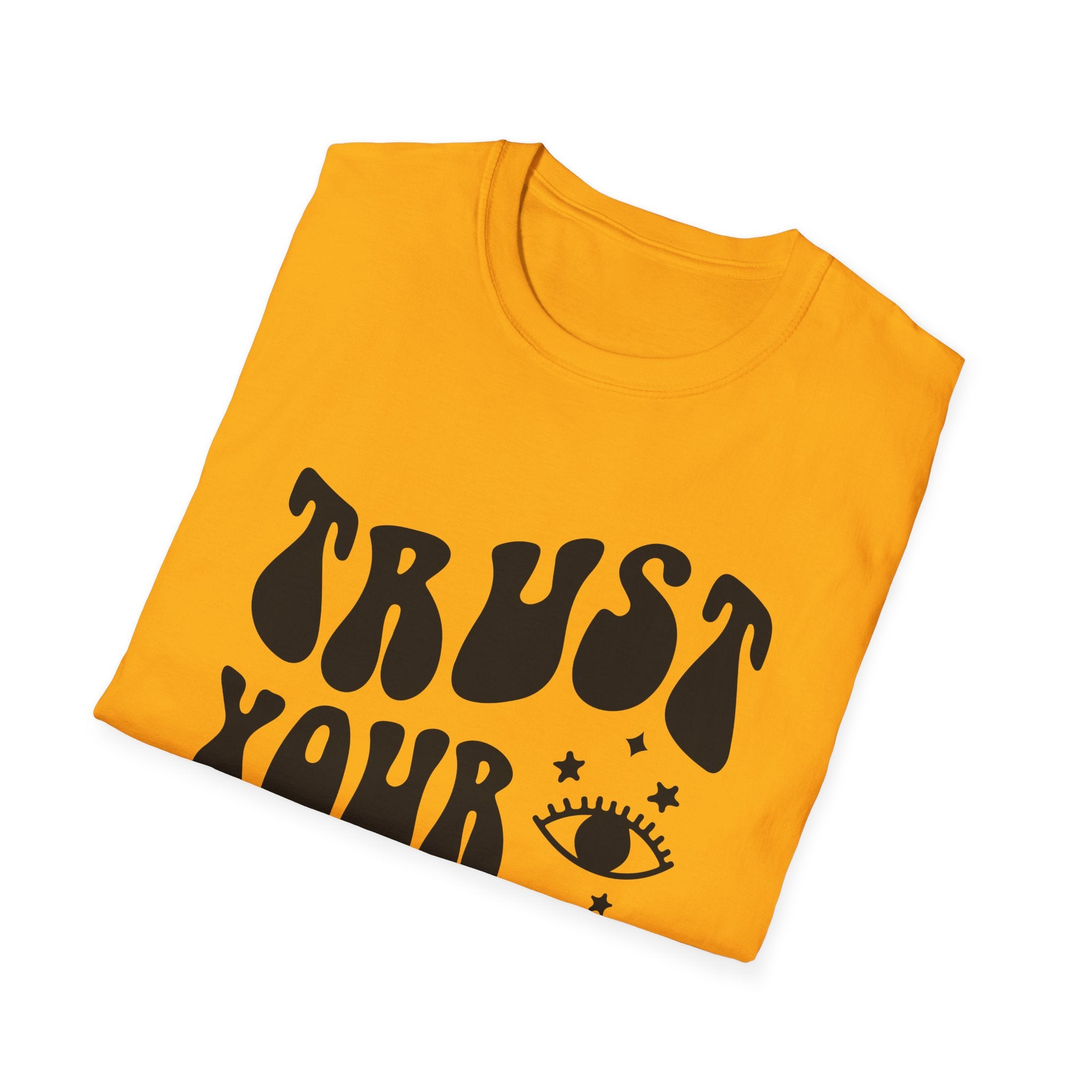 Trust Your Vision Printed English quotes  Unisex Softstyle T-Shirt - Inspirational Graphic Tee