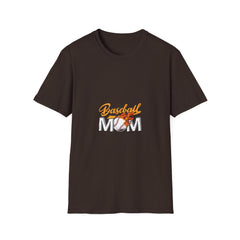Baseball Mom Unisex Softstyle Parents T-Shirt - Perfect Gift for Sports Moms