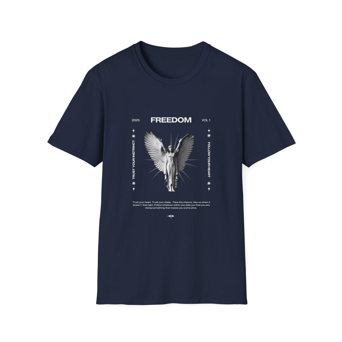 Freedom Angel Unisex Softstyle Girls T-Shirt | Embrace Independence & Empowerment