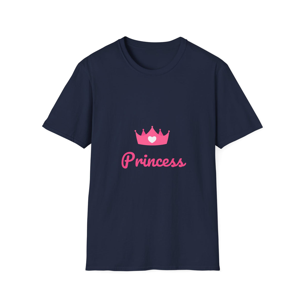 Softstyle Princess Relatonship T-Shirt - Playful Crown Design for Kids