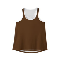 Chic Brown Women's Tank Top - Perfect for Summer Days and Casual Wear