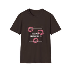 Kiss Print Unisex Softstyle Girls T-Shirt - Trendy & Playful Fashion