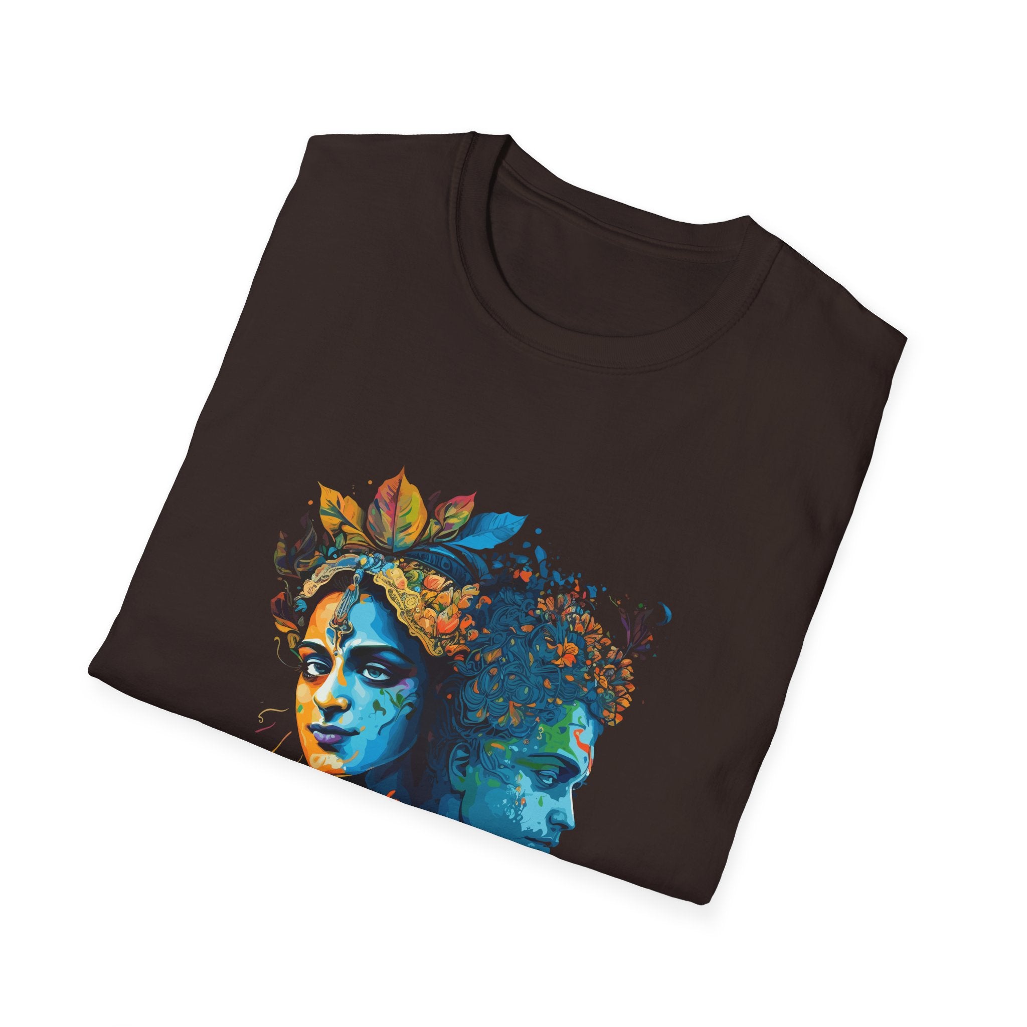 radha_krishna devotional  Printed T-Shirt - Colorful Art Tee for Creative Souls