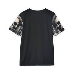 Men's Skull Sports Premium Jersey - Dark Graphic Tee for Halloween & Gaming Enthusiasts