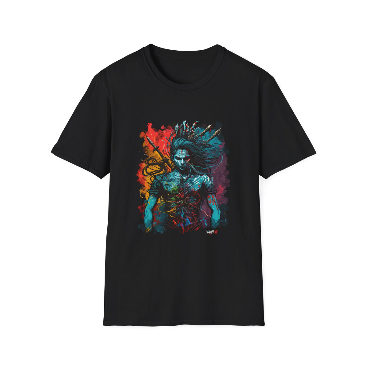 Devotional  Printed T-Shirt with Bold Graphic Art | Perfect for Fans of Fantasy and Comic Culture