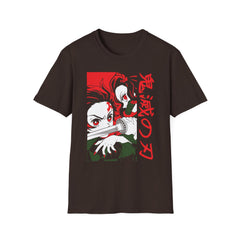 DEMONSSLAYER ANIME Printed T-Shirt - Softstyle Graphic Tee for Anime Fans