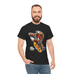 Rad Fox Skater--Printed Graffiti