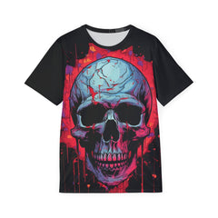 Men's Skull Sports Premium Jersey - Edgy Graphic Tee for Athletes