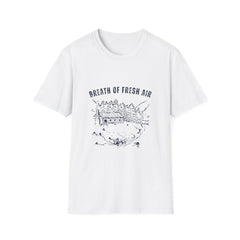 Breath of Fresh Air Unisex Softstyle Girls T-Shirt - Comfy Nature Tee for Relaxed Living
