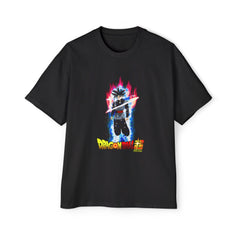 Dragon Ball Z Men's Heavy Oversized Tee - Anime Graphic Tee for Fans