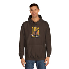 Retro Davis Unisex College Hoodie - Stylish & Comfortable