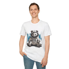 Cool Bear Graphic Unisex Teddy T-Shirt - Casual Streetwear