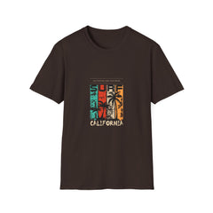 Surf California Unisex Softstyle Summer T-Shirt - Vintage Beach Vibes