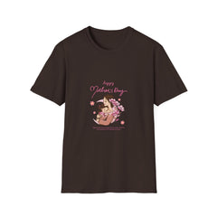 Happy Mother's Day Unisex Softstyle Parents T-Shirt - Floral Design