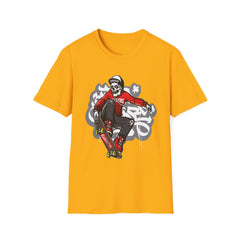 Skater Vibe Graffiti Unisex Softstyle T-Shirt – Cool Graphic Tee for Skateboarding Enthusiasts