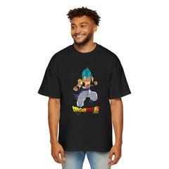 Dragon Ball Super Men's Heavy Oversized Tee - Retro Anime Graphic Shirt
