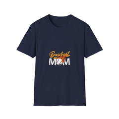 Baseball Mom Unisex Softstyle Parents T-Shirt - Perfect Gift for Sports Moms