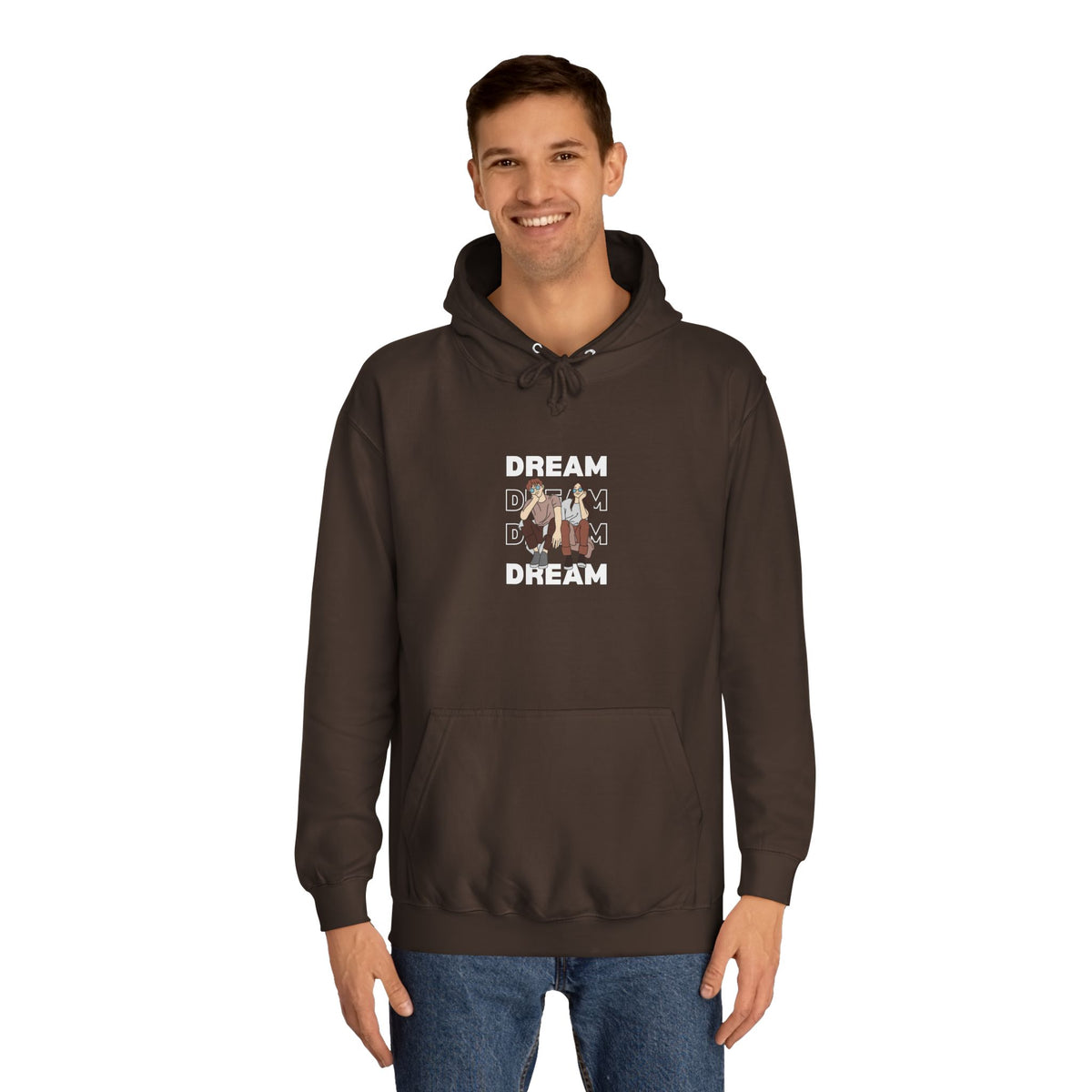 Cute Panda Design Unisex College Hoodie - Cozy Comfort for Students