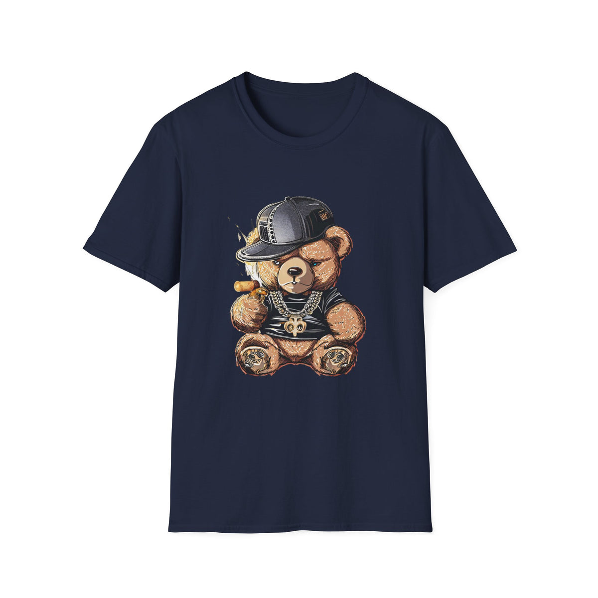 Vintage Bear Graphic Unisex Softstyle Teddy T-Shirt