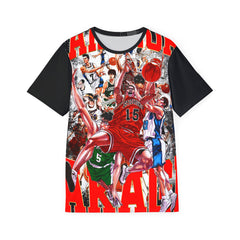 Men's Sports Premium Jersey - Vibrant Basketball Graphic Tee